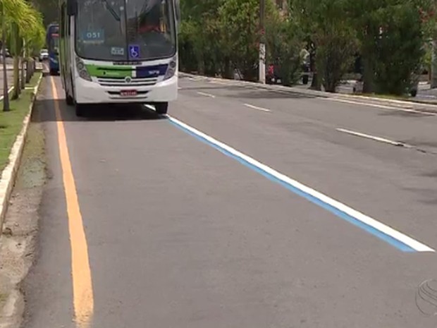 faixa unica para onibus