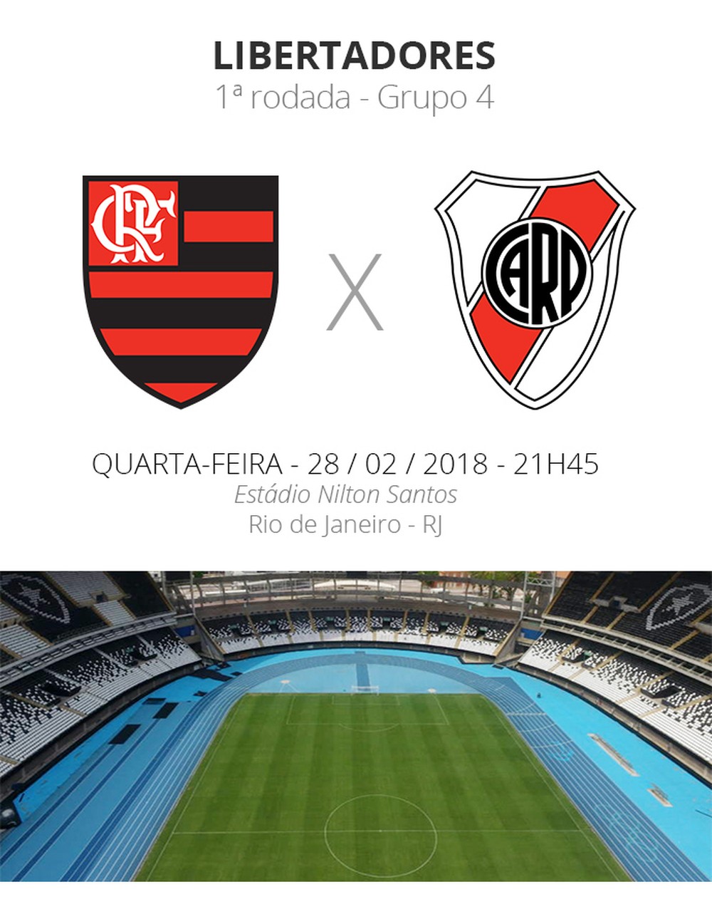 ficha dos jogos libertadores flamengo x river plate